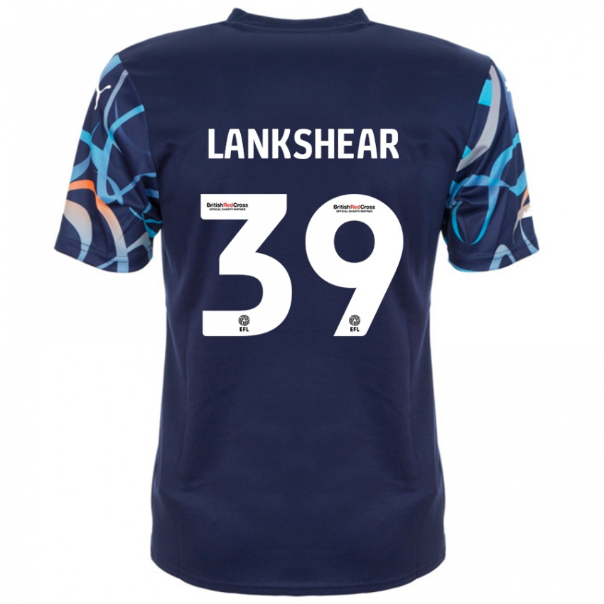 Børn Alex Lankshear #39 Marineblå Udebane Spillertrøjer 2024/25 Trøje T-Shirt