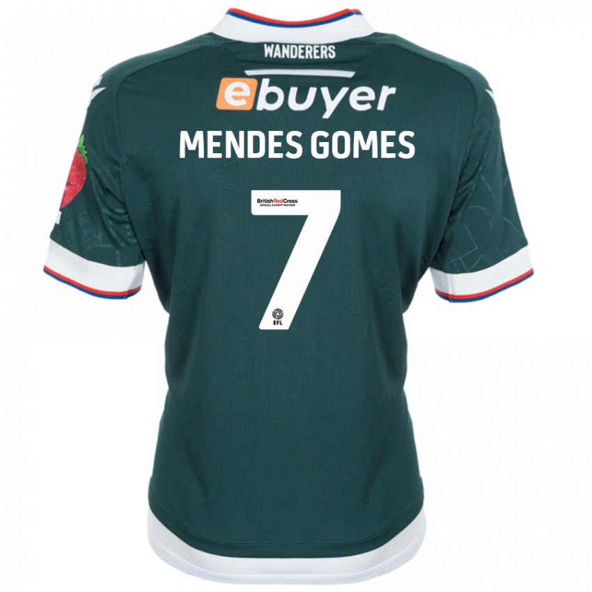 Børn Carlos Mendes #7 Mørkegrøn Udebane Spillertrøjer 2024/25 Trøje T-Shirt