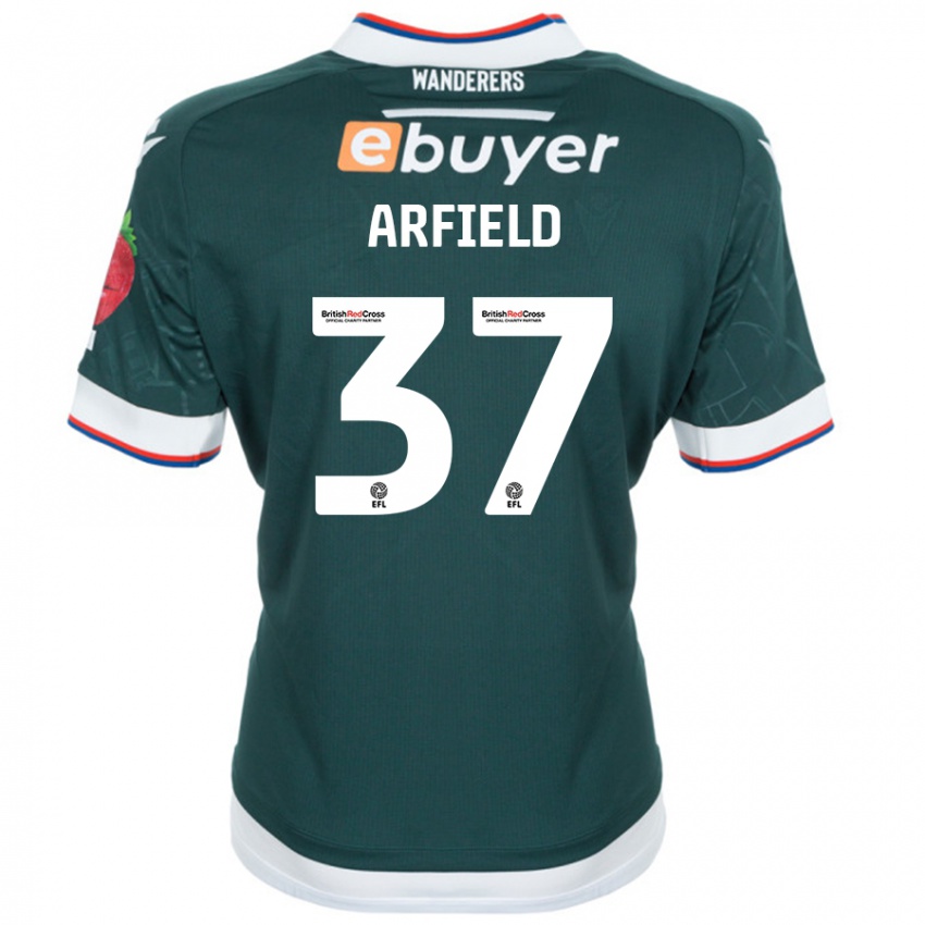 Børn Scott Arfield #37 Mørkegrøn Udebane Spillertrøjer 2024/25 Trøje T-Shirt