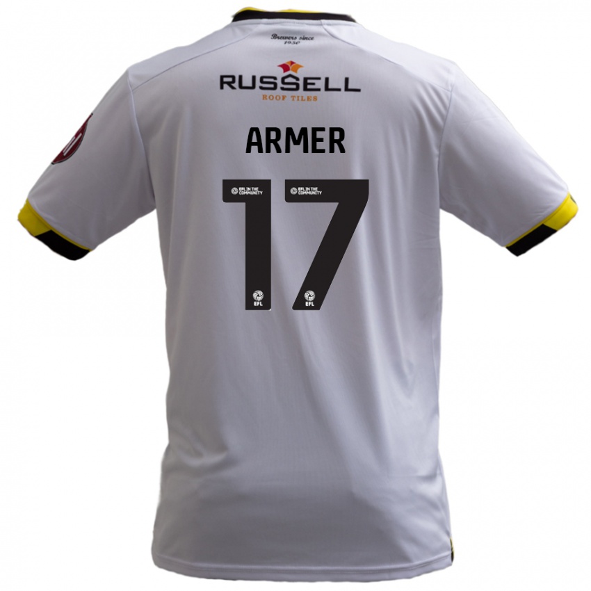 Børn Jack Armer #17 Hvid Udebane Spillertrøjer 2024/25 Trøje T-Shirt