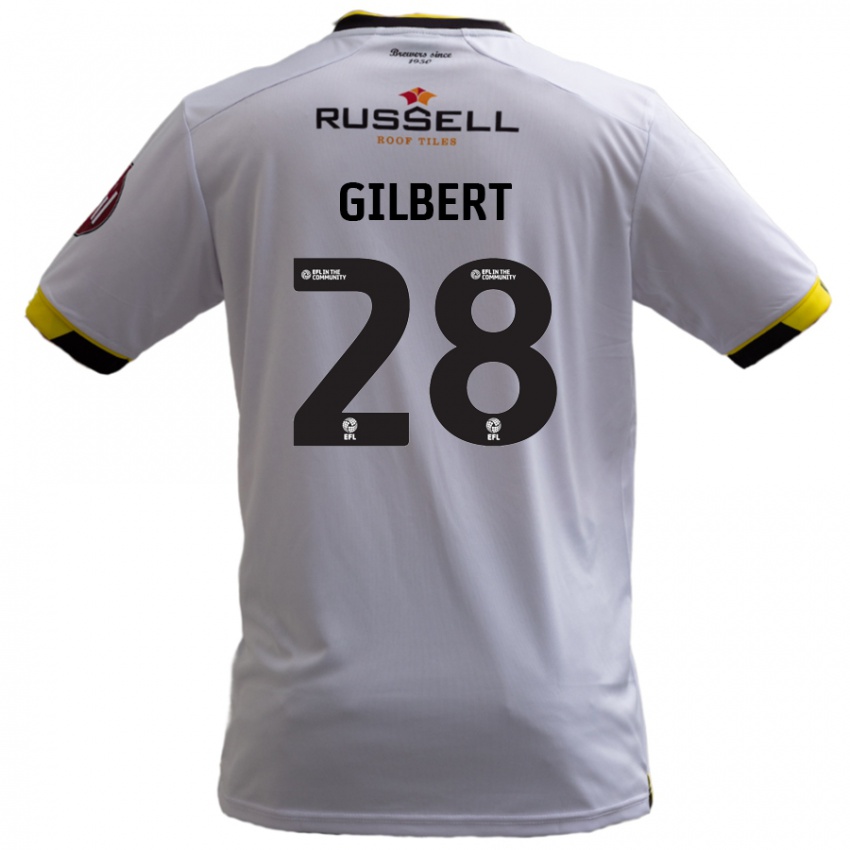 Børn Cameron Gilbert #28 Hvid Udebane Spillertrøjer 2024/25 Trøje T-Shirt