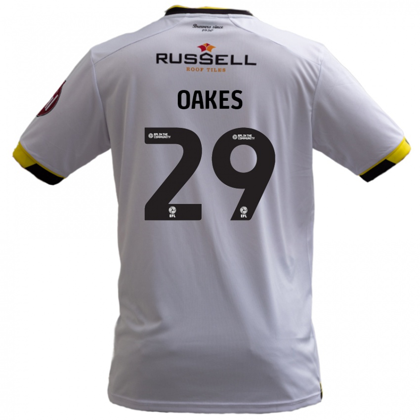 Børn Toby Oakes #29 Hvid Udebane Spillertrøjer 2024/25 Trøje T-Shirt