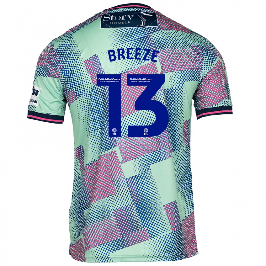 Børn Gabriel Breeze #13 Grøn Udebane Spillertrøjer 2024/25 Trøje T-Shirt