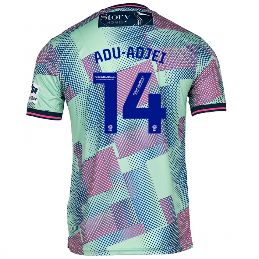 Børn Daniel Adu-Adjei #14 Grøn Udebane Spillertrøjer 2024/25 Trøje T-Shirt