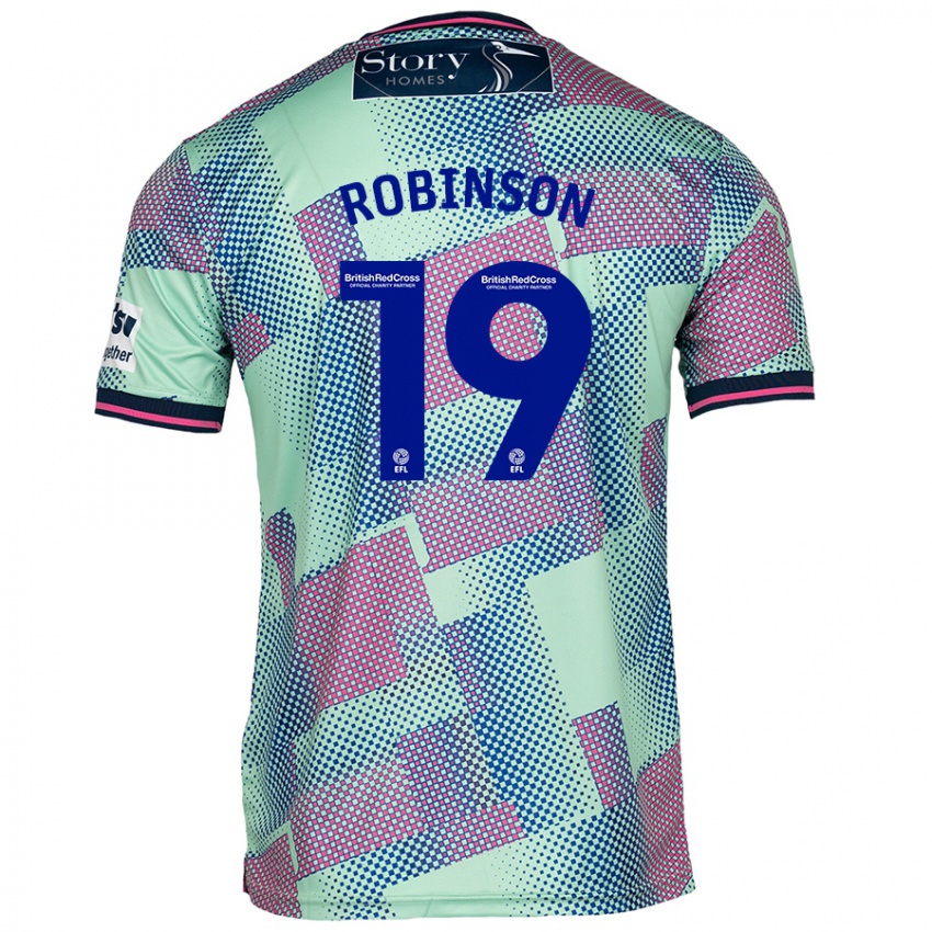 Børn Jack Robinson #19 Grøn Udebane Spillertrøjer 2024/25 Trøje T-Shirt