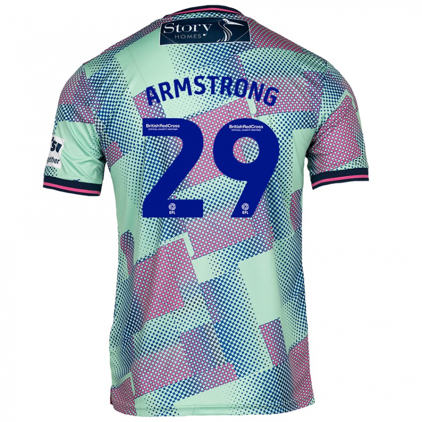 Børn Luke Armstrong #29 Grøn Udebane Spillertrøjer 2024/25 Trøje T-Shirt