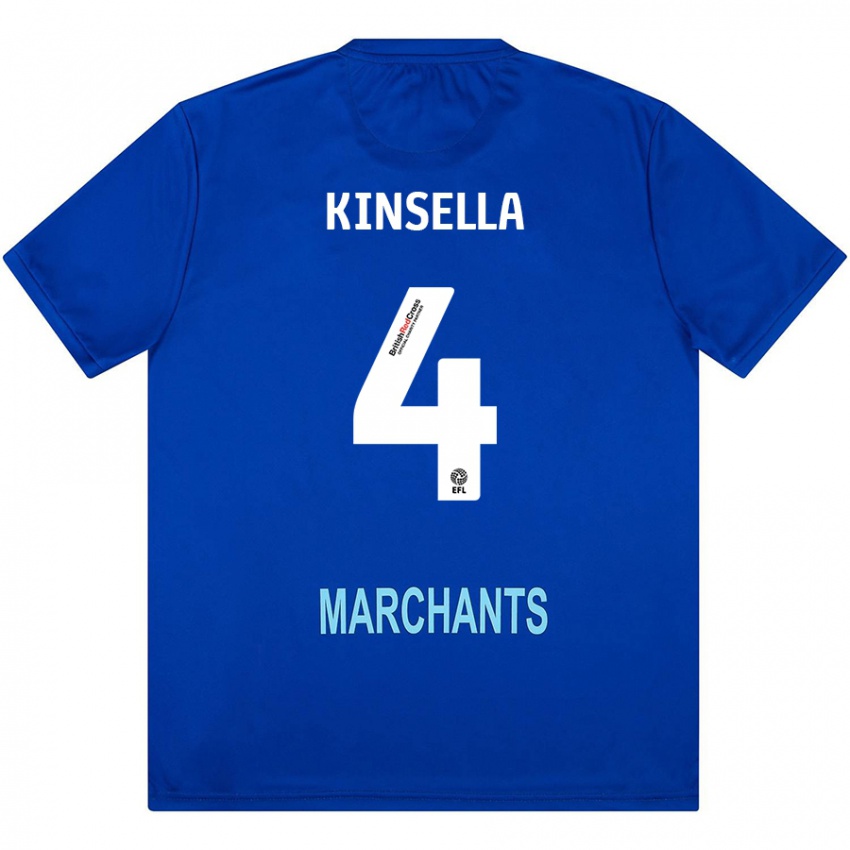 Børn Liam Kinsella #4 Grøn Udebane Spillertrøjer 2024/25 Trøje T-Shirt