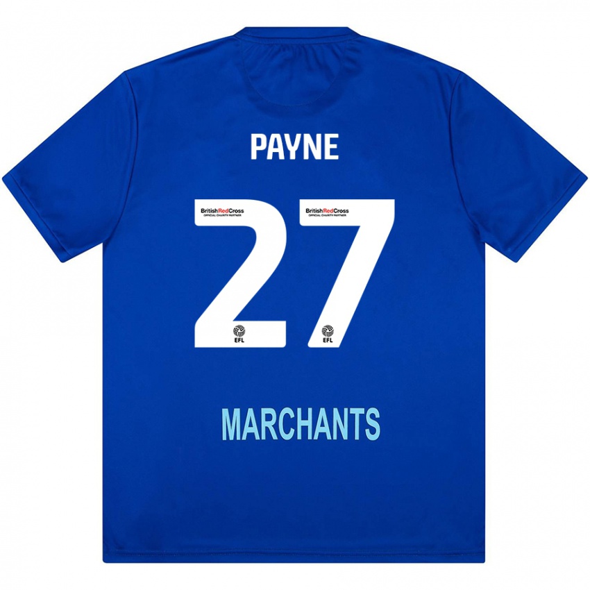 Børn Lewis Payne #27 Grøn Udebane Spillertrøjer 2024/25 Trøje T-Shirt