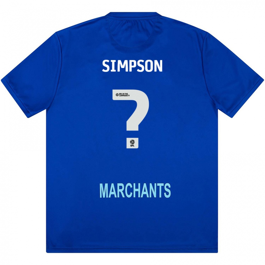 Børn Jay Simpson #0 Grøn Udebane Spillertrøjer 2024/25 Trøje T-Shirt