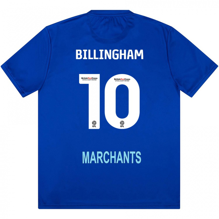 Børn Lily Billingham #10 Grøn Udebane Spillertrøjer 2024/25 Trøje T-Shirt