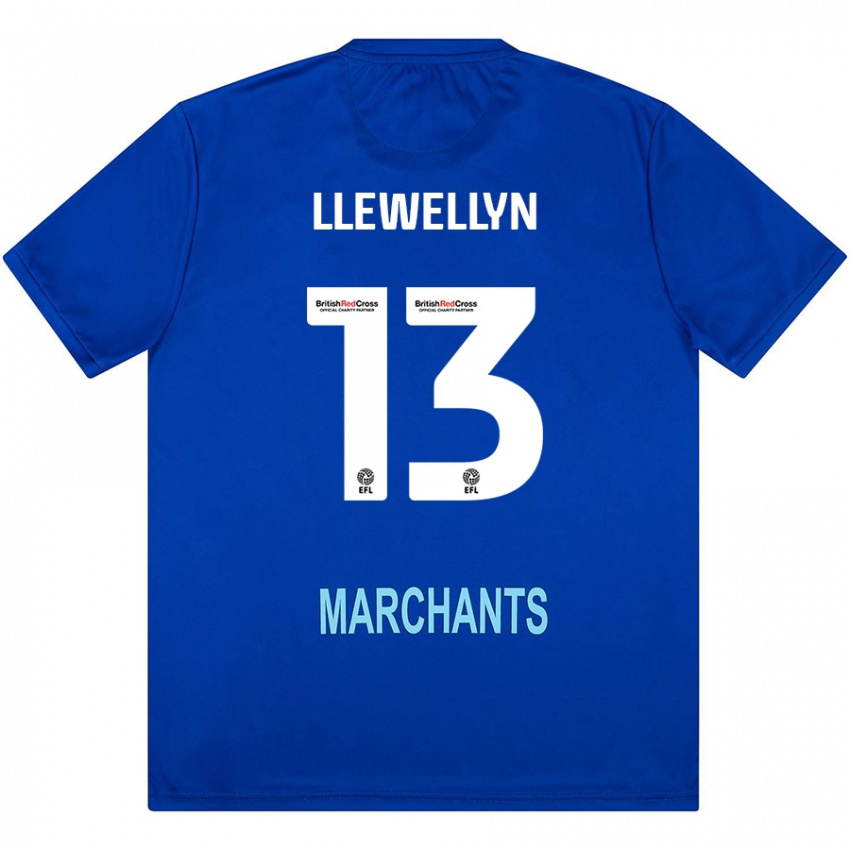 Børn Ffion Llewellyn #13 Grøn Udebane Spillertrøjer 2024/25 Trøje T-Shirt