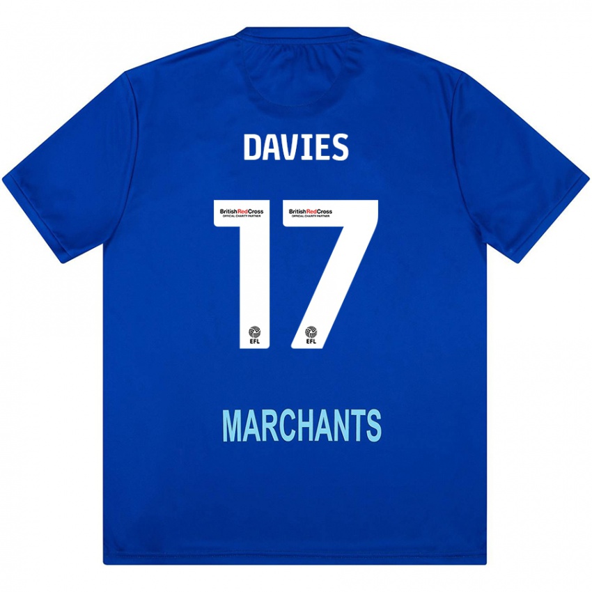 Børn Annabel Davies #17 Grøn Udebane Spillertrøjer 2024/25 Trøje T-Shirt