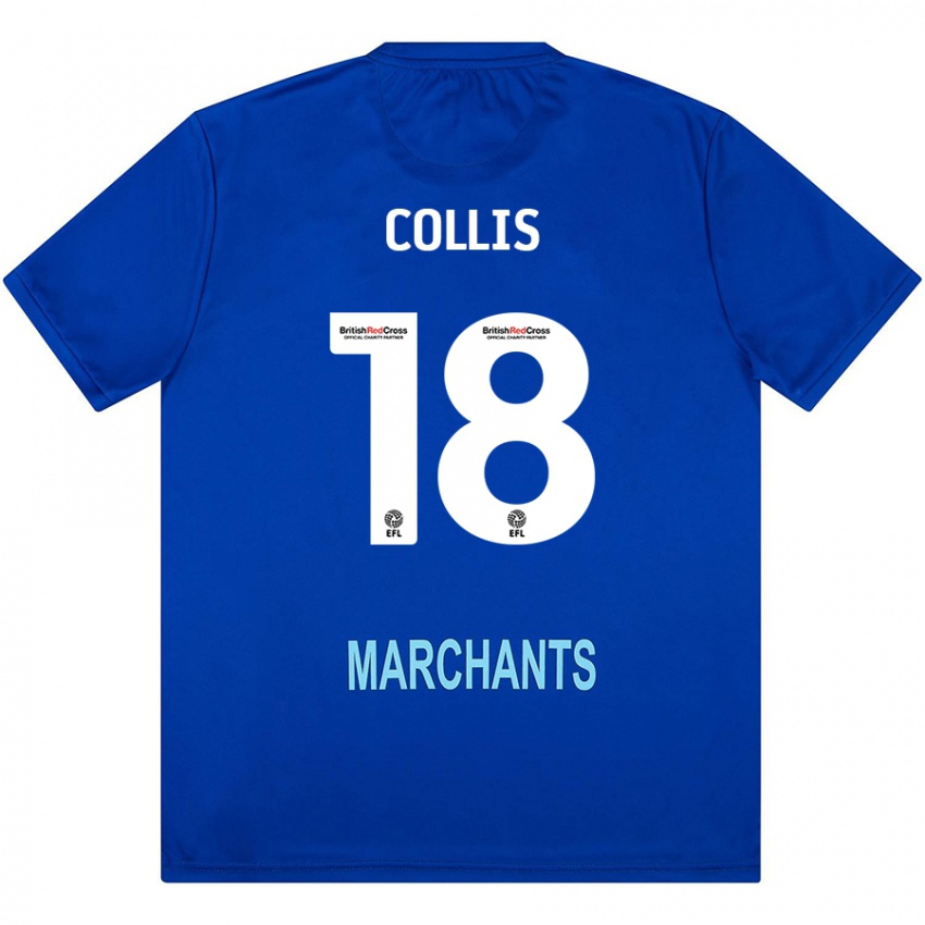 Børn Maisy Collis #18 Grøn Udebane Spillertrøjer 2024/25 Trøje T-Shirt