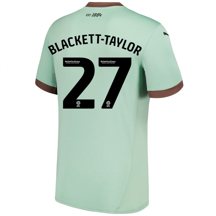 Børn Corey Blackett-Taylor #27 Bleg Grøn Udebane Spillertrøjer 2024/25 Trøje T-Shirt