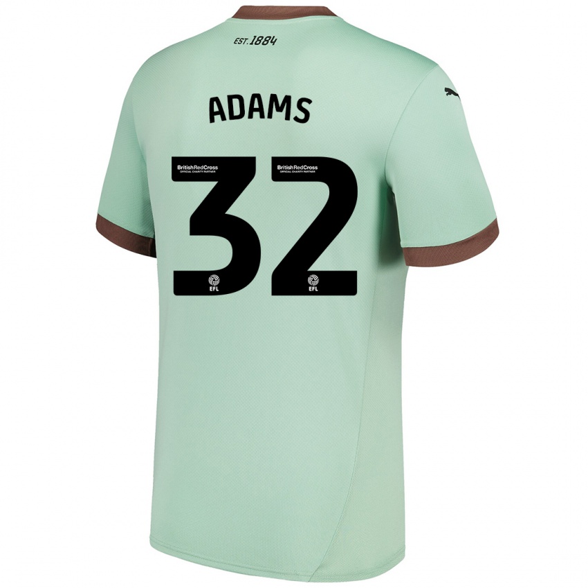 Børn Ebou Adams #32 Bleg Grøn Udebane Spillertrøjer 2024/25 Trøje T-Shirt