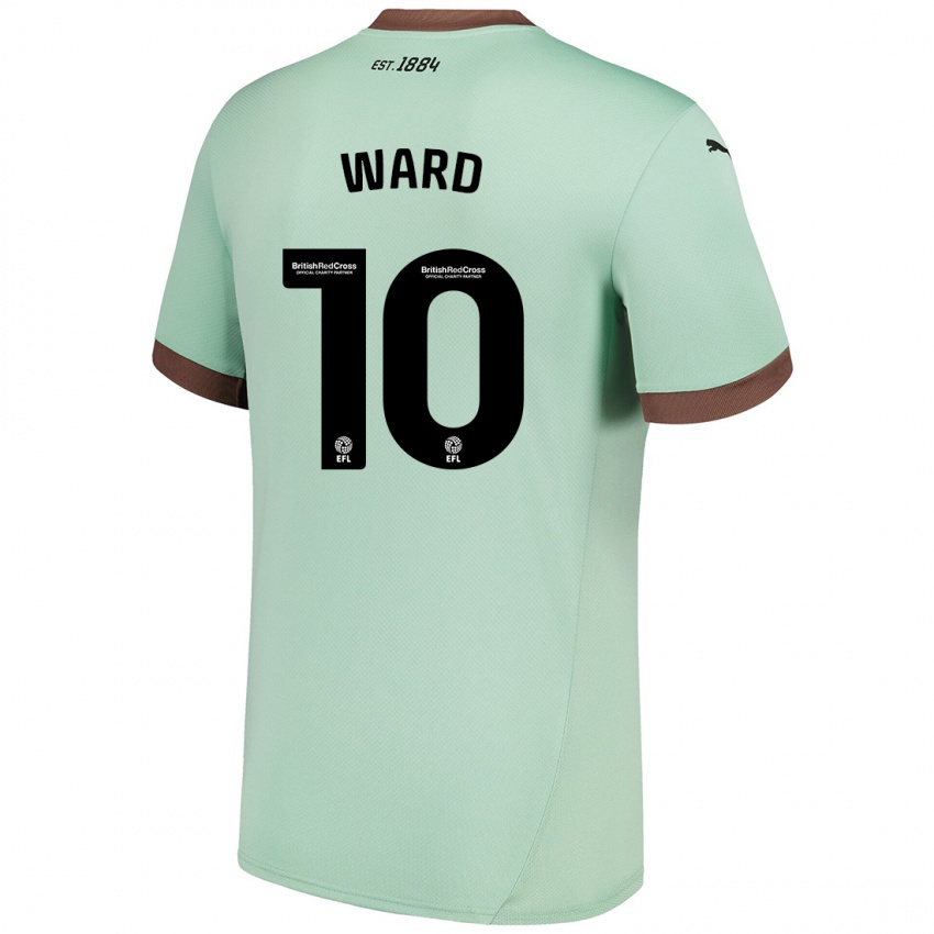 Børn Hannah Ward #10 Bleg Grøn Udebane Spillertrøjer 2024/25 Trøje T-Shirt