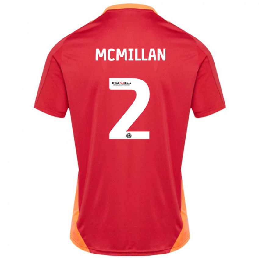 Børn Jack Mcmillan #2 Blå Off White Udebane Spillertrøjer 2024/25 Trøje T-Shirt