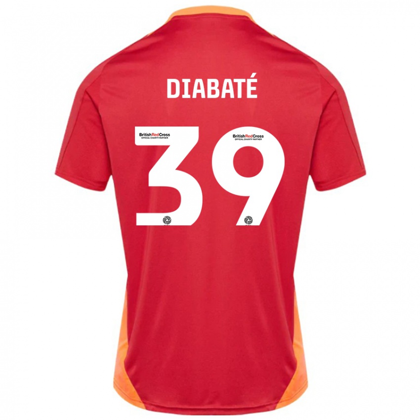 Børn Cheick Diabaté #39 Blå Off White Udebane Spillertrøjer 2024/25 Trøje T-Shirt