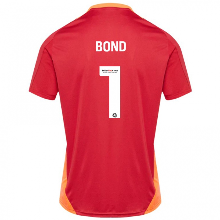 Børn Abbi Bond #1 Blå Off White Udebane Spillertrøjer 2024/25 Trøje T-Shirt