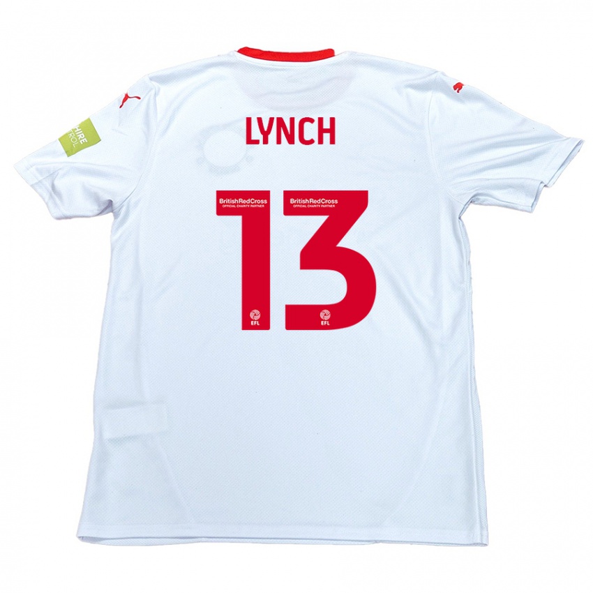 Børn Jay Lynch #13 Hvid Udebane Spillertrøjer 2024/25 Trøje T-Shirt