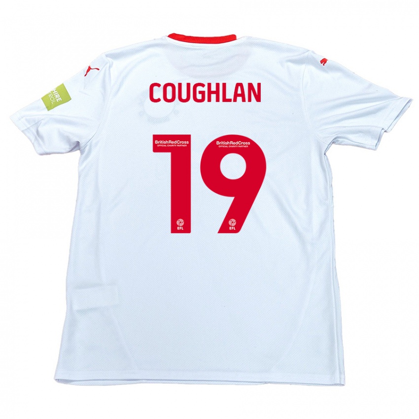 Børn Ronan Coughlan #19 Hvid Udebane Spillertrøjer 2024/25 Trøje T-Shirt