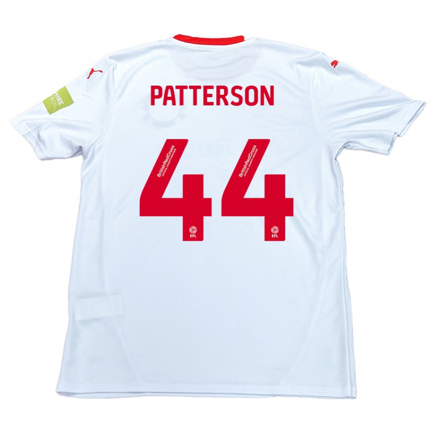 Børn Phoenix Patterson #44 Hvid Udebane Spillertrøjer 2024/25 Trøje T-Shirt