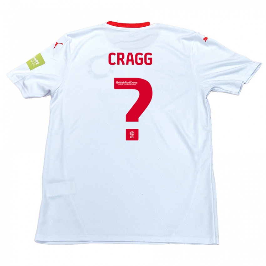 Børn Rio Cragg #0 Hvid Udebane Spillertrøjer 2024/25 Trøje T-Shirt