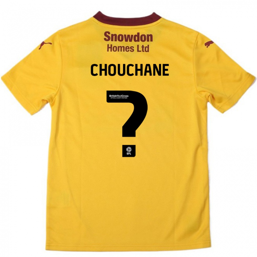 Børn Samy Chouchane #0 Orange Bourgogne Udebane Spillertrøjer 2024/25 Trøje T-Shirt