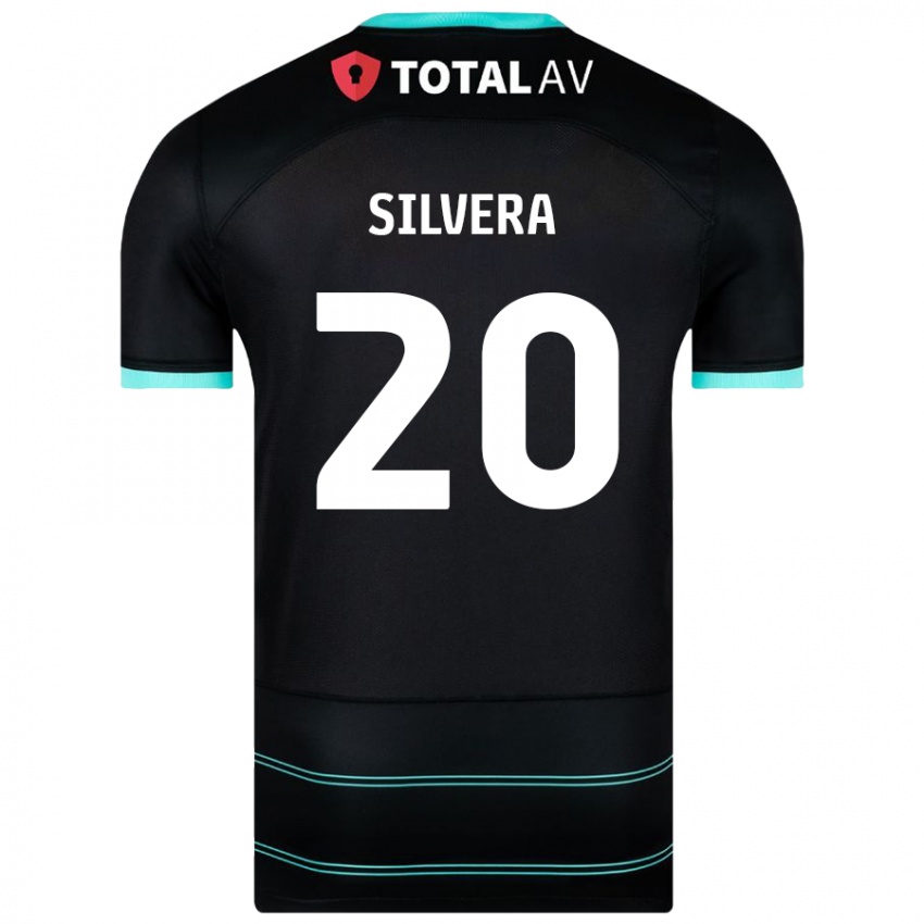 Børn Sam Silvera #20 Sort Udebane Spillertrøjer 2024/25 Trøje T-Shirt