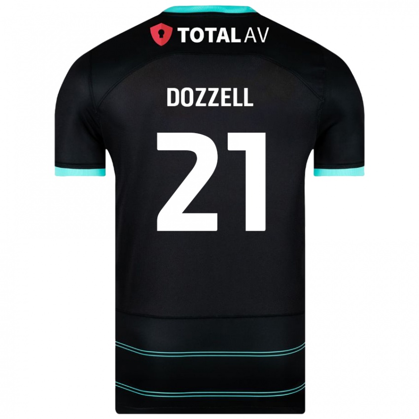 Børn Andre Dozzell #21 Sort Udebane Spillertrøjer 2024/25 Trøje T-Shirt