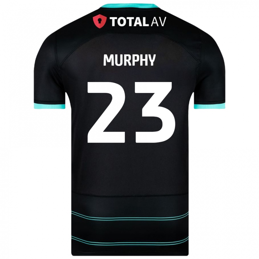 Børn Josh Murphy #23 Sort Udebane Spillertrøjer 2024/25 Trøje T-Shirt