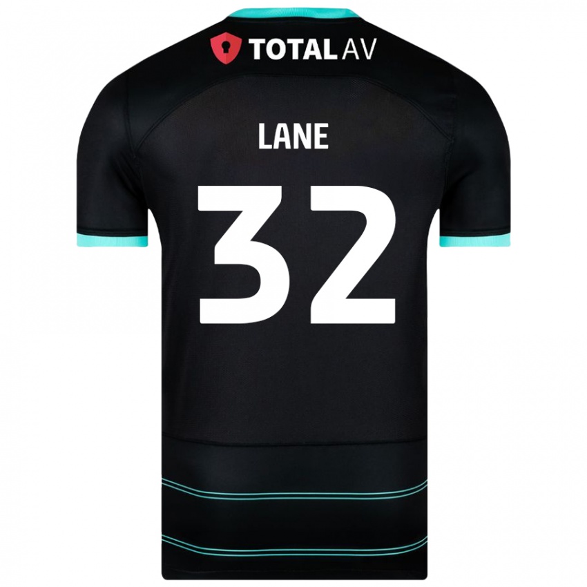 Børn Paddy Lane #32 Sort Udebane Spillertrøjer 2024/25 Trøje T-Shirt