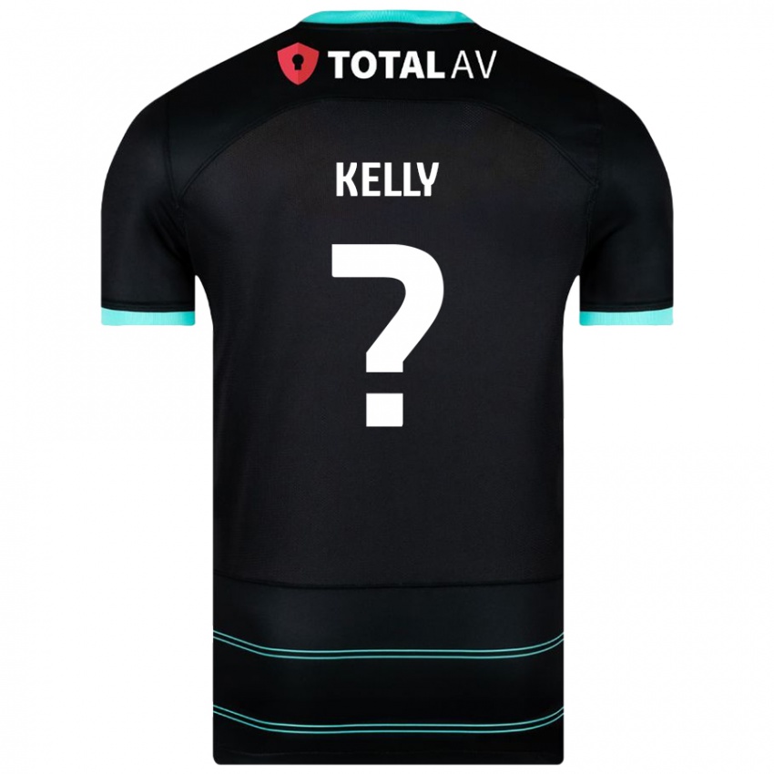 Børn Liam Kelly #0 Sort Udebane Spillertrøjer 2024/25 Trøje T-Shirt