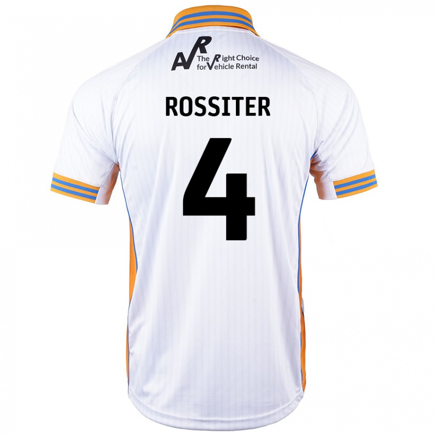 Børn Jordan Rossiter #4 Hvid Udebane Spillertrøjer 2024/25 Trøje T-Shirt