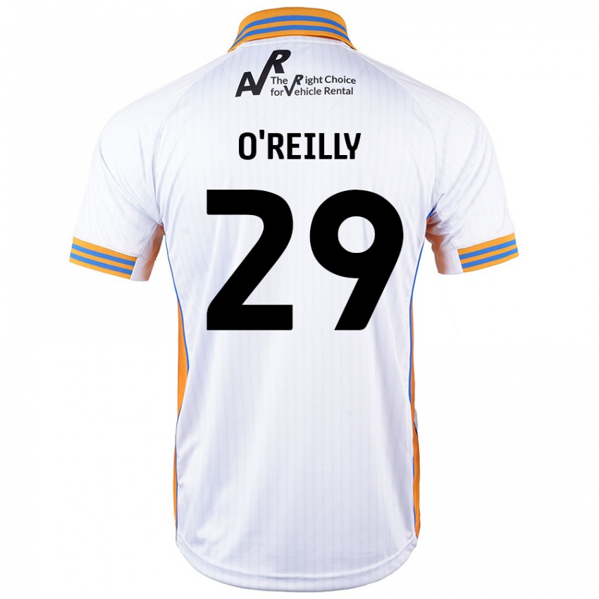 Børn Tommi O'reilly #29 Hvid Udebane Spillertrøjer 2024/25 Trøje T-Shirt