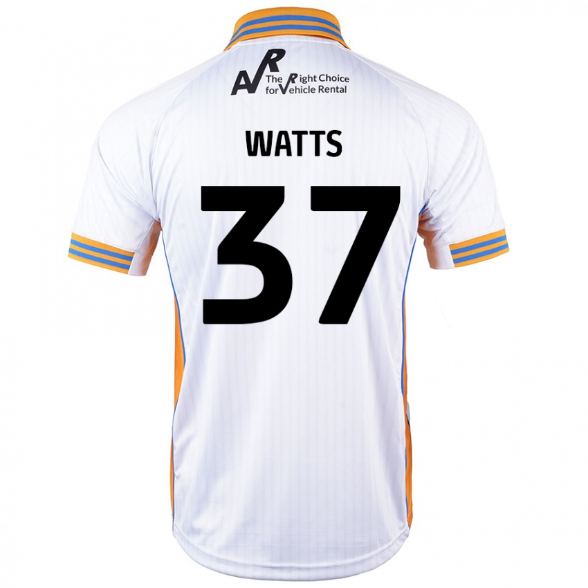 Børn Harvey Watts #37 Hvid Udebane Spillertrøjer 2024/25 Trøje T-Shirt