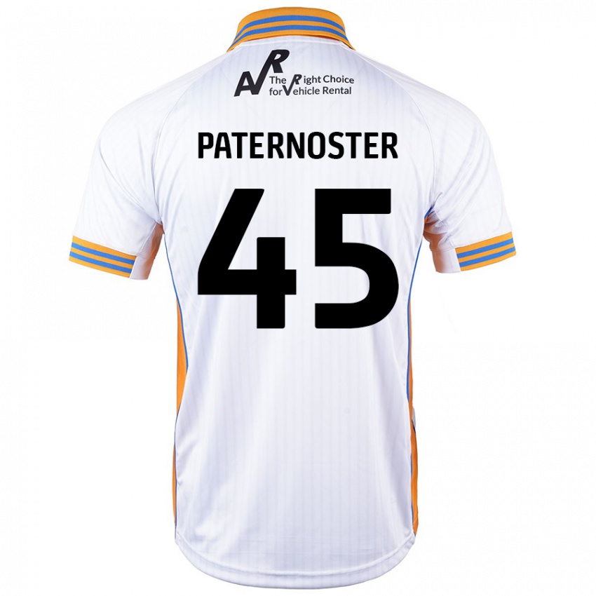 Børn Vladimir Paternoster #45 Hvid Udebane Spillertrøjer 2024/25 Trøje T-Shirt