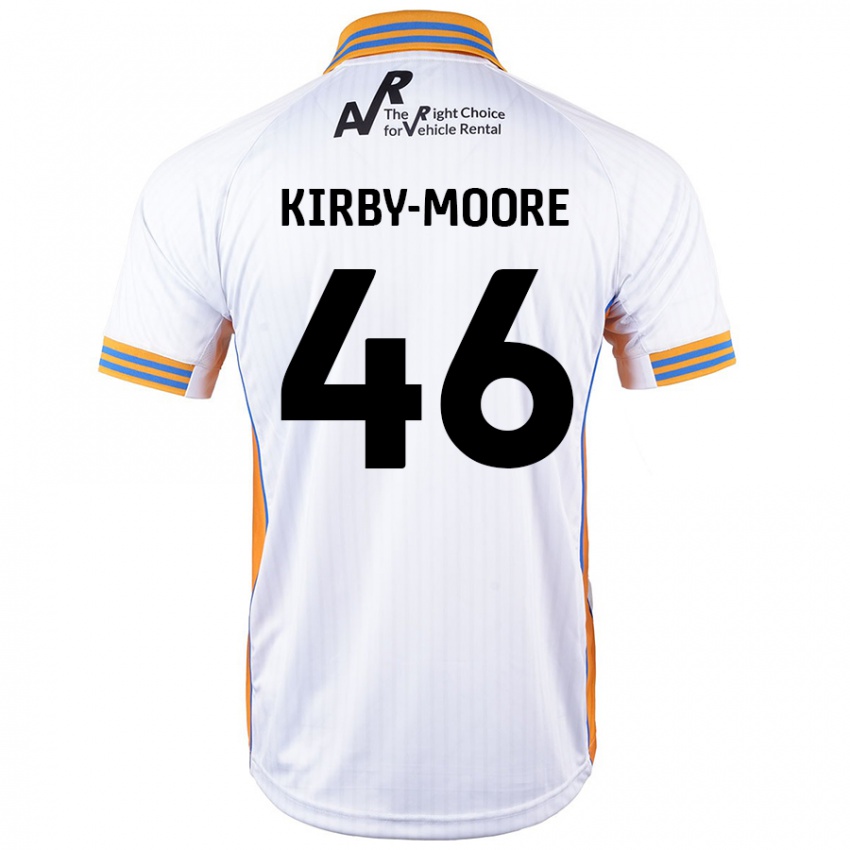 Børn Harvey Kirby-Moore #46 Hvid Udebane Spillertrøjer 2024/25 Trøje T-Shirt