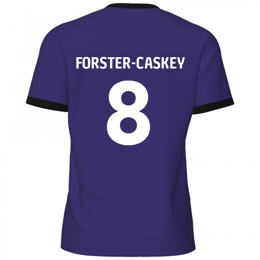 Børn Jake Forster-Caskey #8 Lilla Udebane Spillertrøjer 2024/25 Trøje T-Shirt