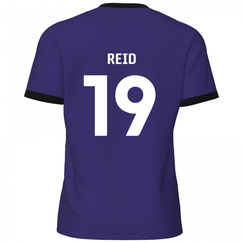 Børn Jamie Reid #19 Lilla Udebane Spillertrøjer 2024/25 Trøje T-Shirt