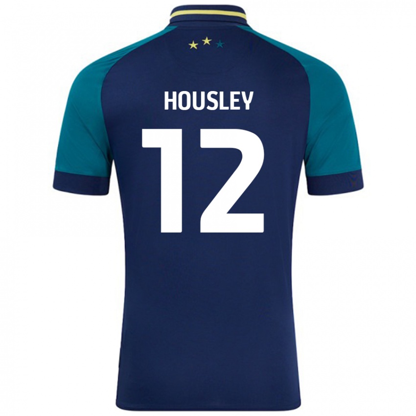 Børn Autumn Housley #12 Marineblå Mørkegrøn Udebane Spillertrøjer 2024/25 Trøje T-Shirt