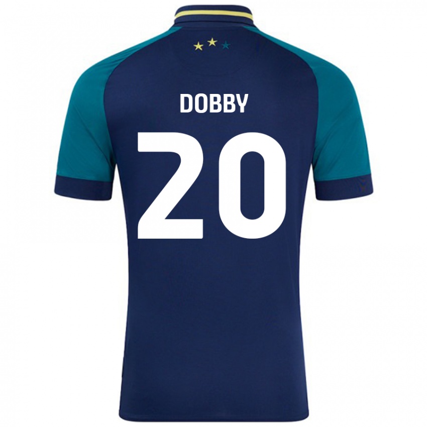 Børn Sarah Dobby #20 Marineblå Mørkegrøn Udebane Spillertrøjer 2024/25 Trøje T-Shirt