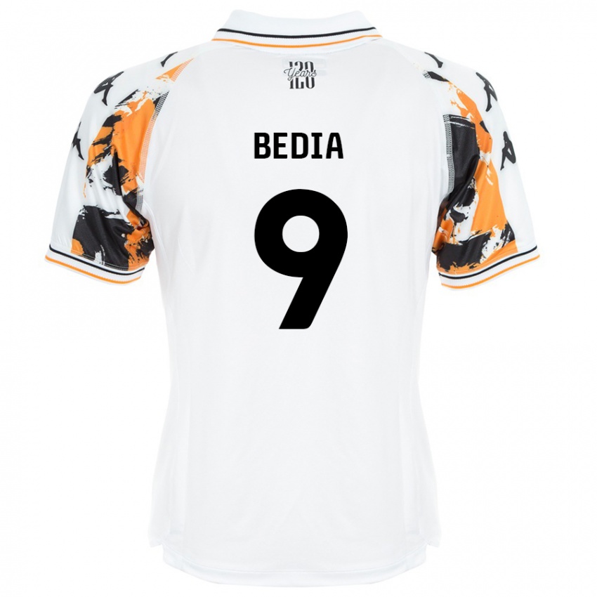 Børn Chris Bedia #9 Hvid Udebane Spillertrøjer 2024/25 Trøje T-Shirt