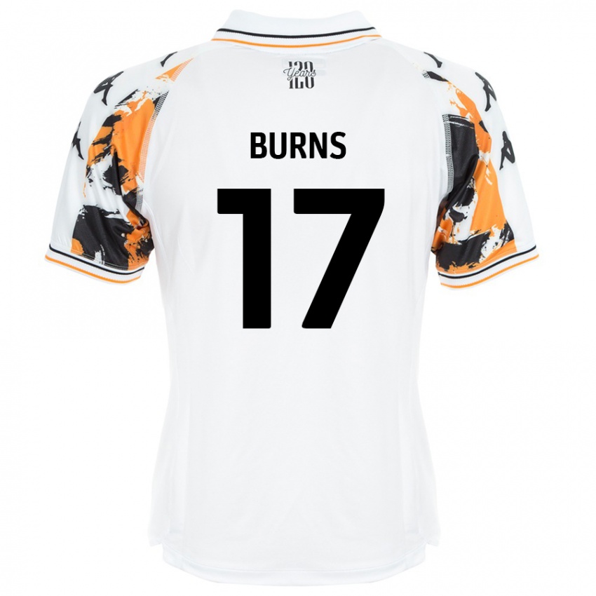 Børn Finley Burns #17 Hvid Udebane Spillertrøjer 2024/25 Trøje T-Shirt