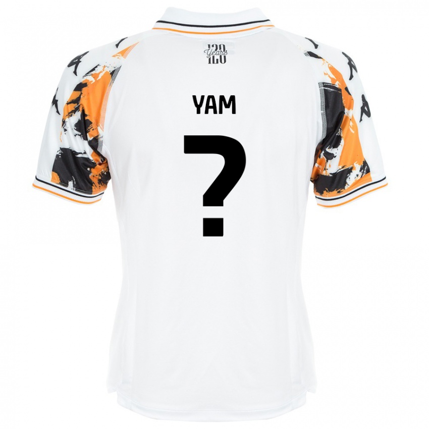 Børn Callum Yam #0 Hvid Udebane Spillertrøjer 2024/25 Trøje T-Shirt