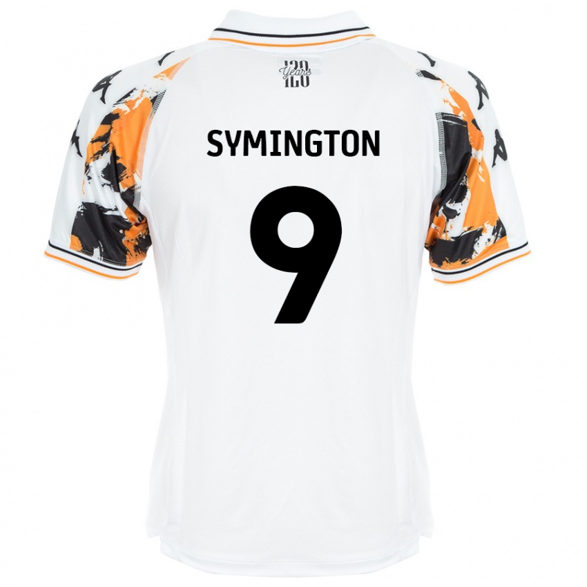 Børn Jo Symington #9 Hvid Udebane Spillertrøjer 2024/25 Trøje T-Shirt