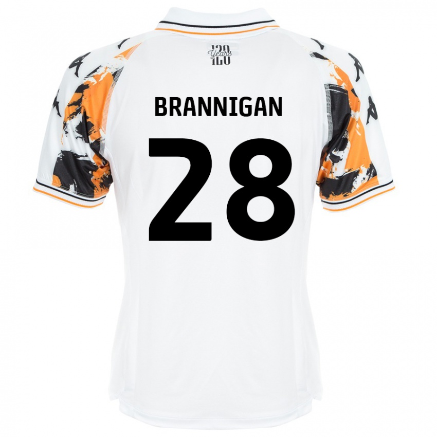 Børn Aoife Brannigan #28 Hvid Udebane Spillertrøjer 2024/25 Trøje T-Shirt