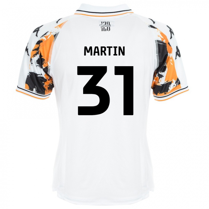 Børn Faith Martin #31 Hvid Udebane Spillertrøjer 2024/25 Trøje T-Shirt