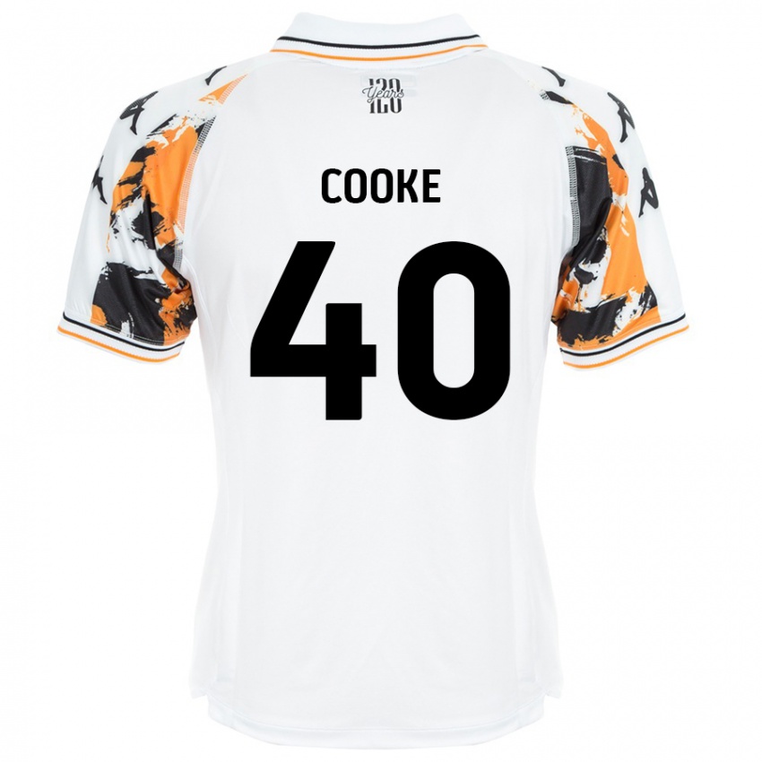 Børn Megan Cooke #40 Hvid Udebane Spillertrøjer 2024/25 Trøje T-Shirt