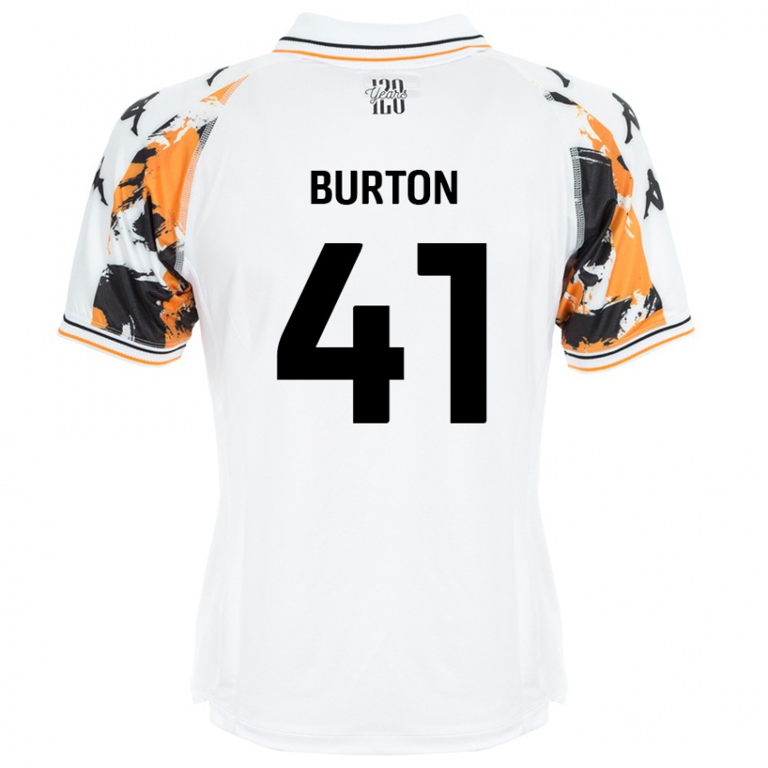 Børn Jess Burton #41 Hvid Udebane Spillertrøjer 2024/25 Trøje T-Shirt